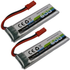 2X Lipo Akku 600mAh 1S 3,7V 25C Pour UDI RC U818A 3D UFO Quadrocopter Drone