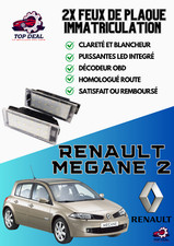 2x Feux de plaque d'immatriculation LED Renault Mégane 2 de 2002 à 2009