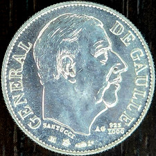 France - Médaille - Charles de Gaulle - Étui d'origine - 1980 - Argent