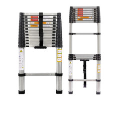 Echelle Télescopique Pliable en Aluminium de 3,80 Mètres Charge Max 150KGS