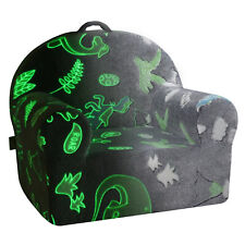 VEVOR Fauteuil pour enfants canapé avec éponge 25D tissu phosphorescent gris