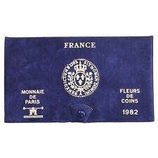 France - Coffret FDC 1982 - 11 pièces en francs - Fleurs de coin - certificat