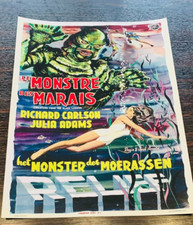 AFFICHE CREATURE FROM THE BLACK LAGOON L'ETRANGE CREATURE DU LAC NOIR 40x30 TBE