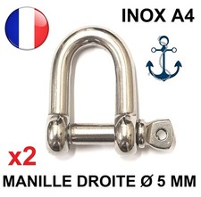 Manille droite forgee libre - manille,