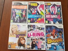 NINTENDO Jeux Wii Just Dance 2, 3, 4 - U-Sing - Boogie - Hannah Montana le film