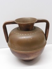 -ANCIENNE CANNE A LAIT en CUIVRE AVEC COLLERETTE DECORATIVE en dessous 3 HL D