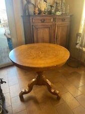 Guéridon tripode XIXe en marquèterie, bon état