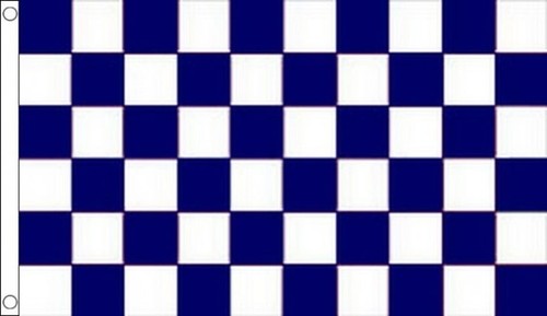 Drapeau damier bleu marine - damier,
