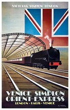 Affiche chemin de fer Orient