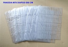 - FEUILLETS PANODIA M78 DIAPOS 6X6 & 6X7 - LOT DE 10 FEUILLETS - TRÈS BON ÉTAT