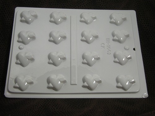 Hard candy heart - hard, arrow