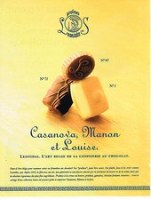PUBLICITE ADVERTISING 024   1999   LEONIDAS   chocolats Belges