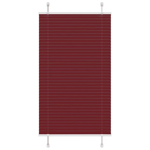 Store plissé rouge bordeaux