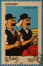 FRANCE 2007 Oblitéré YT 4054  " Dupond et Dupont  (Album TINTIN) "  Cachet Rond