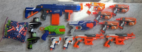 Nerf guns plus ammo and - 12,