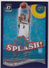 2023-24 Panini Donruss Optic NBA No 6 Victor Wembanyama Rookie Splash ! Purple