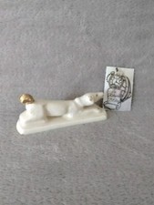 Porte couteau chien en porcelaine création Ray Camart Antibes