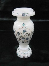 7 " Marbre Vase Fleur Handmade