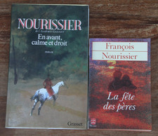 FRANCOIS NOURISSIER - LOT DE 2 LIVRES - LA FÊTE DES PERES - GRASSET/POCHE - 1987