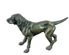 Chien en bronze – Sculpture animalière – Bronze massif – 16 cm