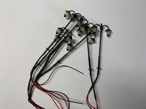 Lot lampadaires doubles - lampadaires,