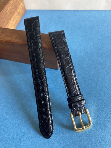 Bracelet montre cuir - cuir, noir