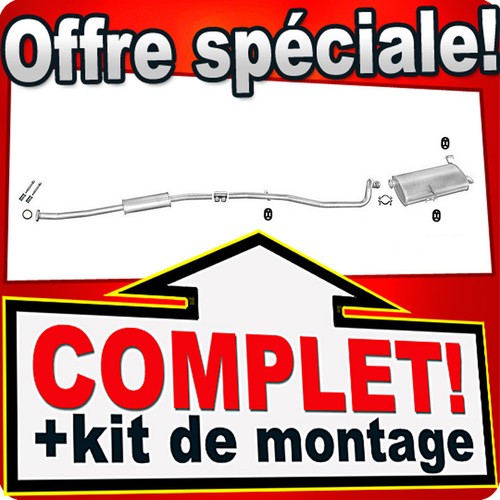 Ligne pot échappement pour - d'échappement,