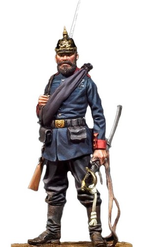 Soldat prussien avec trophée