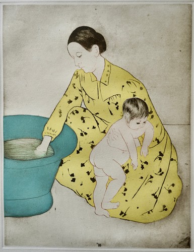 Mary cassatt bain - bain, aquatinte