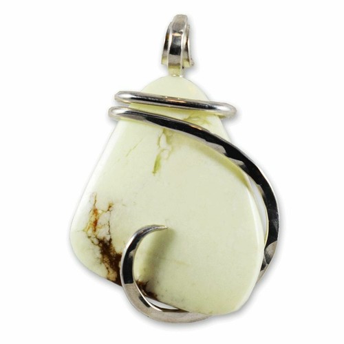 Lemon magnesite pendant - magnesite,