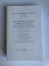 Trois obituaires Bordelais