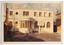Ecole Charles Peguy, Courbevoie, art déco - Photo vintage snapshot c. 1970