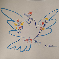 Picasso,dessin, colombe de la