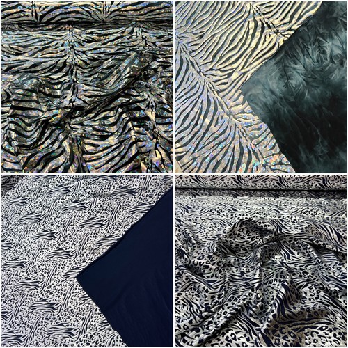 Tissu lurex tigre léopard - tissu,