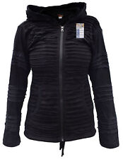 Coton Psychédélique Rasoir Coupe Découpé Nervures Pointu Lutin Capuche Veste