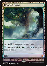 Magic MTG - Flooded Grove - Bataille de Zendikar Expeditions - EXC - EN - FOIL