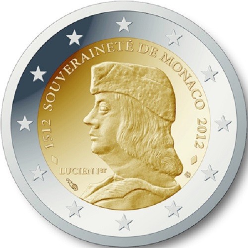 2euro commémorative monaco - 1x,