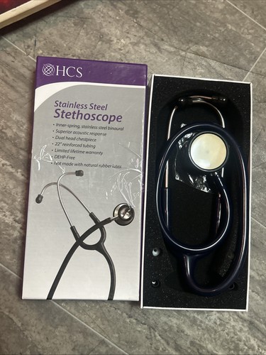 Hcs black stethoscope - black,