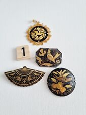 ANCIENNE BROCHE PENDENTIF OR DE TOLEDE LOT DE 4  N*1
