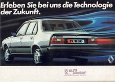 Catalogue brochure Renault 18 Turbo / Fuego / 20 1980 Allemagne Deutschland
