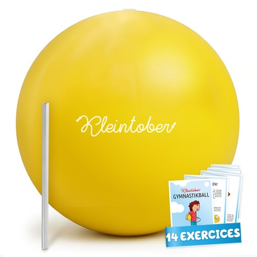 Ballon pilates avec paille - pilates,