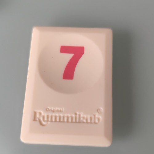 Tuile chiffre 7rouge - , rummikub