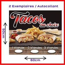 Tacos Kebab Burger Adhésif