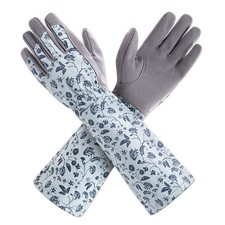 Gants de jardinage femmes manches longues gants en cuir synthétique imperméab...