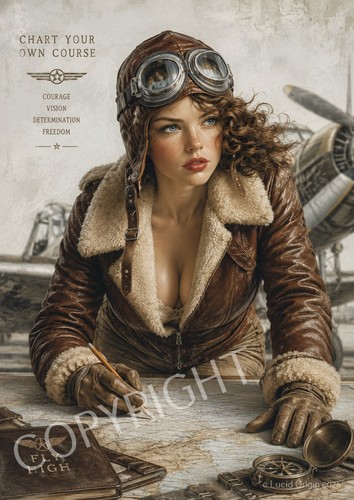 Photo pin aviatrice - photo, pin-up