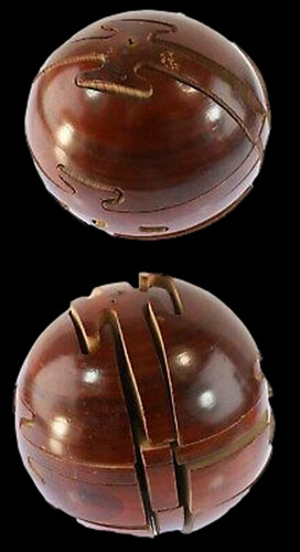 Puzzle spherique bois jouet - ,