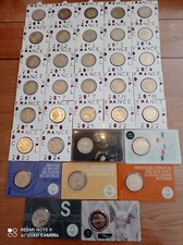 MAGNIFIQUE LOT 35 PIECES 2€ NEUVES COMMEMORATIVES FRANCE DE 2007 à 2025  SPL/BU