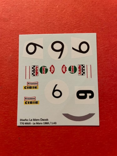 Mans decals - 1/43,