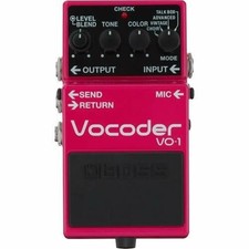 BOSS VO-1 Vocoder Guitar Effector Pink NEUF du Japon