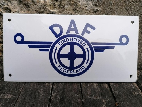 Plaque émaillée daf trucks - plaque,